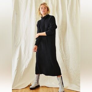 Free People Beach long sleeve long dress with turtleneck.  Size XS for an